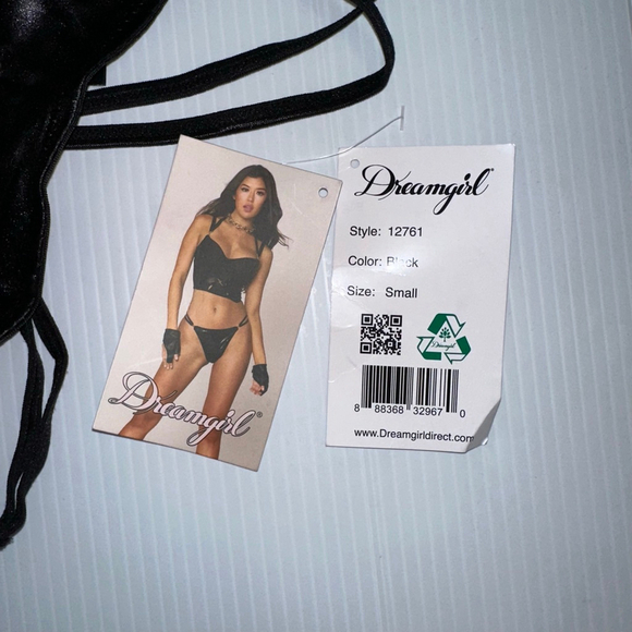 Dreamgirl Lingerie Women’s 2 Piece Set Small Black NEW TAGS NOT ATTACHED NWOT - Picture 6 of 10
